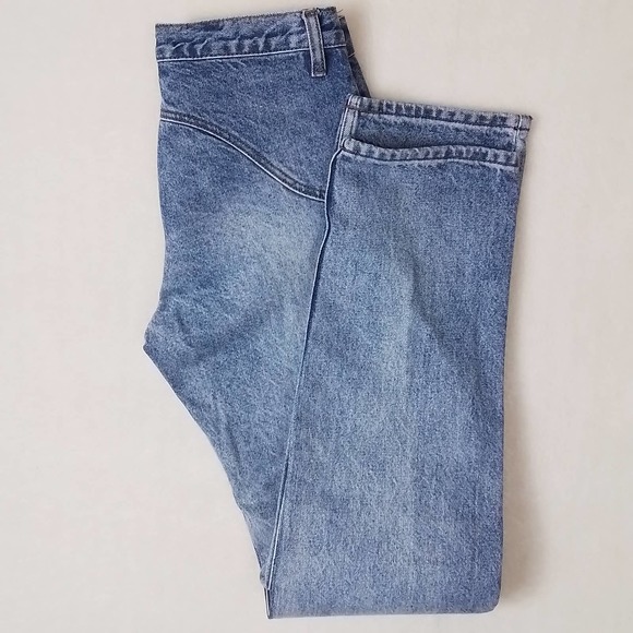 Brandy‎ Melville J Galt Mid Rise Button Fly Jeans Size Small in Med Wash Denim - Picture 9 of 14